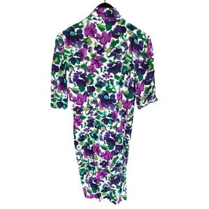 60’s Knapp Studio French Purple Rose Vintage Retro Dress